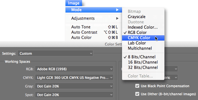 Color Settings & CMYK Conversions: Photoshop Tutorial