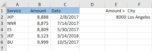 Combined and filtered Excel results showing data from both Source 1 and Source 2 worksheets