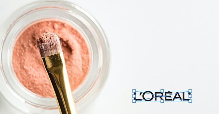 size loreal logo