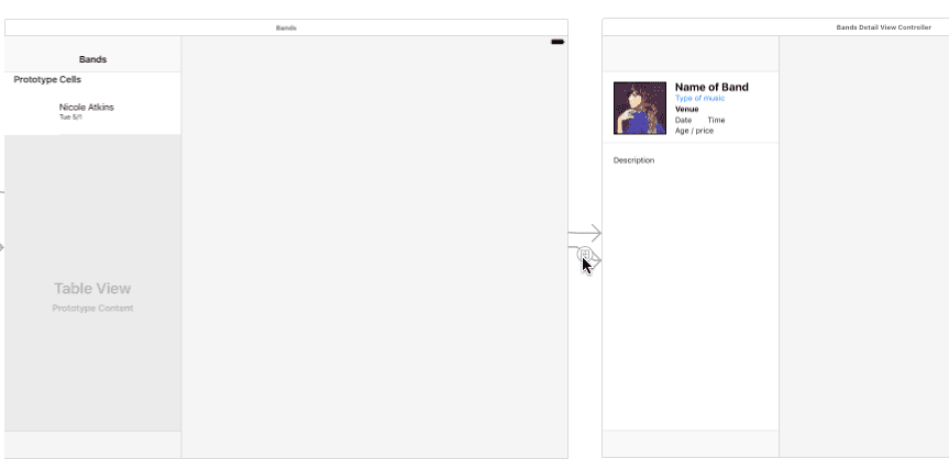 split view delete segue