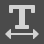 horizontally scale text icon