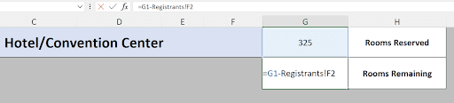 Event Planning With Excel - Tracking Totals
