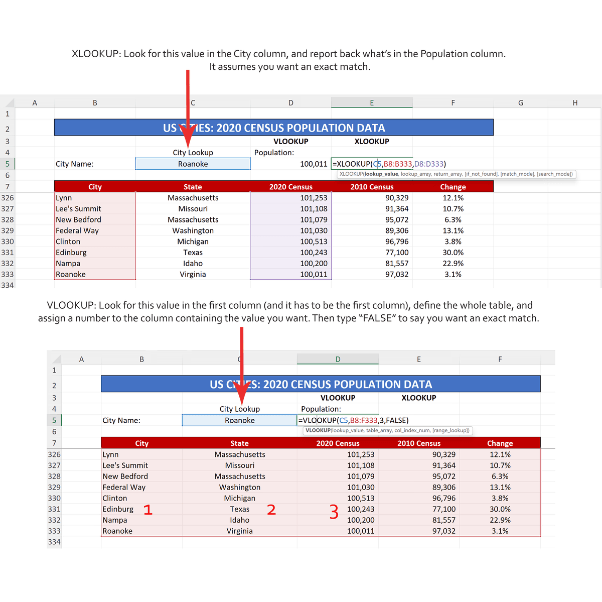 XLOOKUP vs VLOOKUP