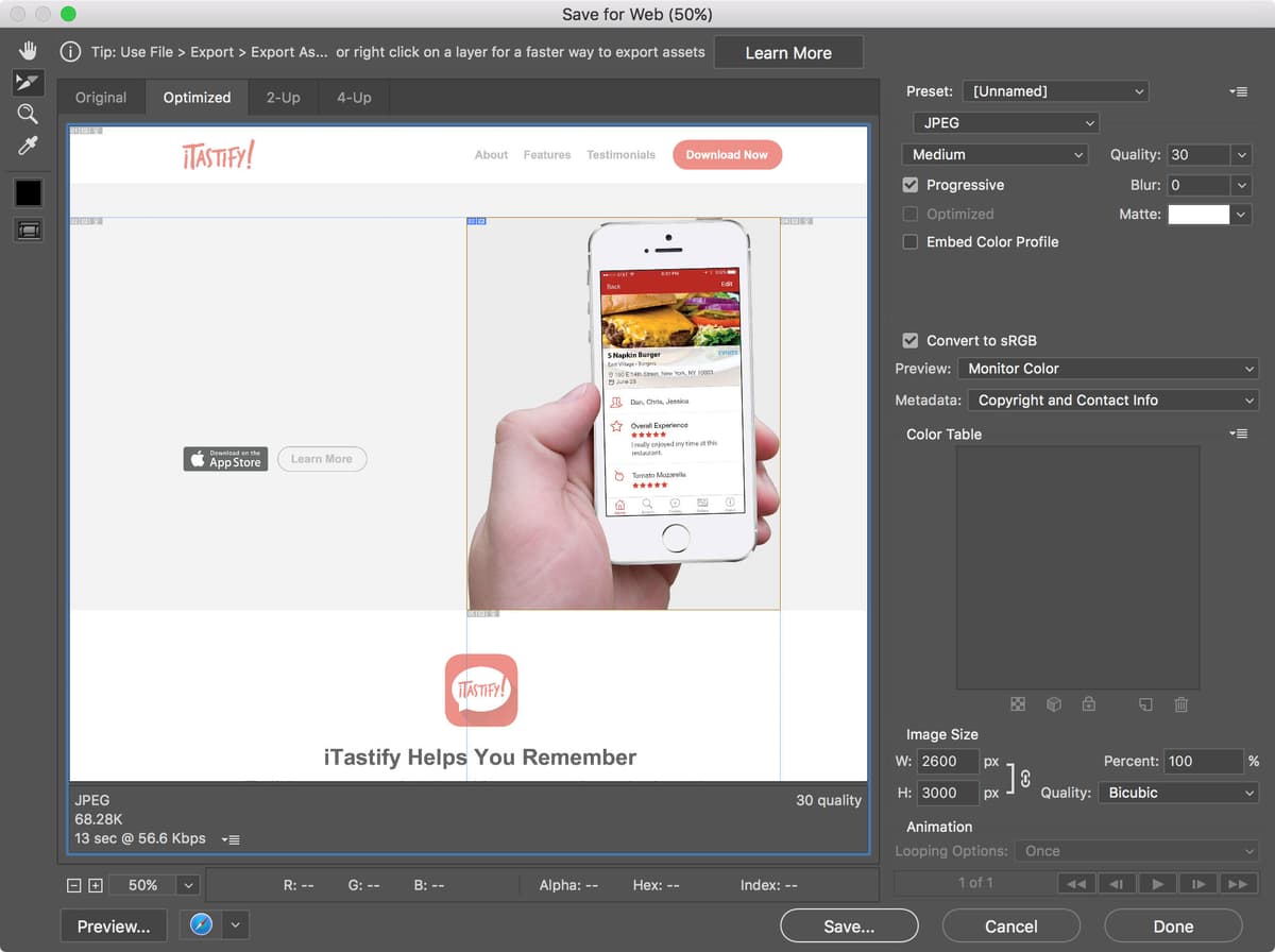 preview slicing