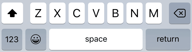 iOS simulator keyboard return