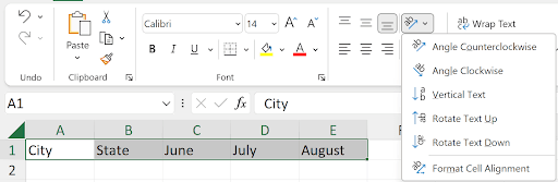 Ribbon in Formatting Cells In Excel
