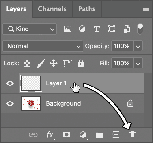 deleting a layer