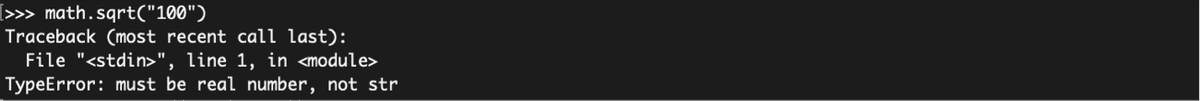 Python Error Message