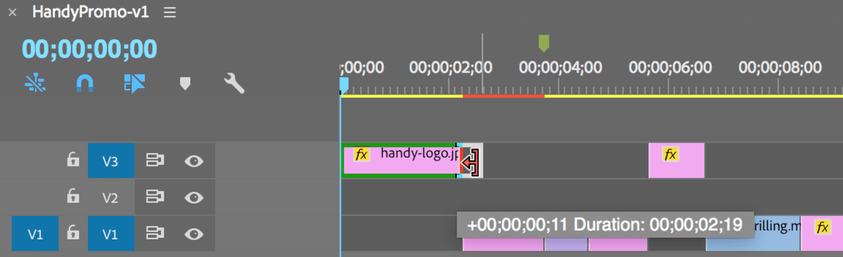 handy logo extended duration