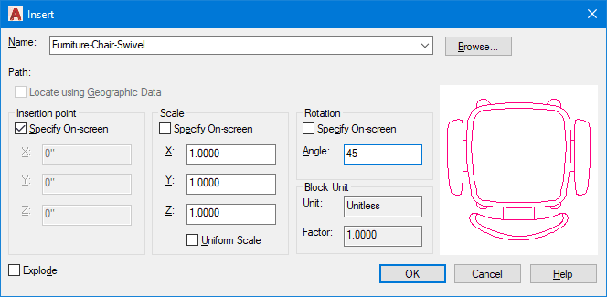 Inserting Blocks with the Insert Command: AutoCAD Tutorial
