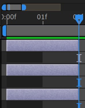 After Effects Timeline showing individual Scale keyframes set for each frame
