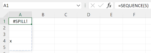 Excel dynamic array formula result - step 3