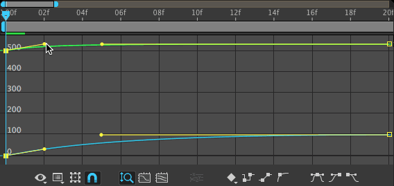 graph editor drag first keyframes