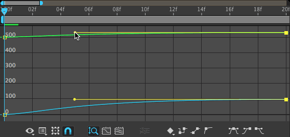 graph editor drag second keyframes