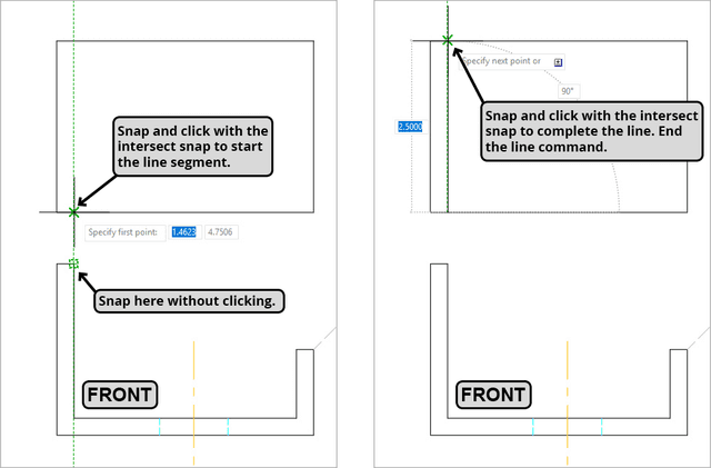 Object Snap Tracking: AutoCAD Tutorial