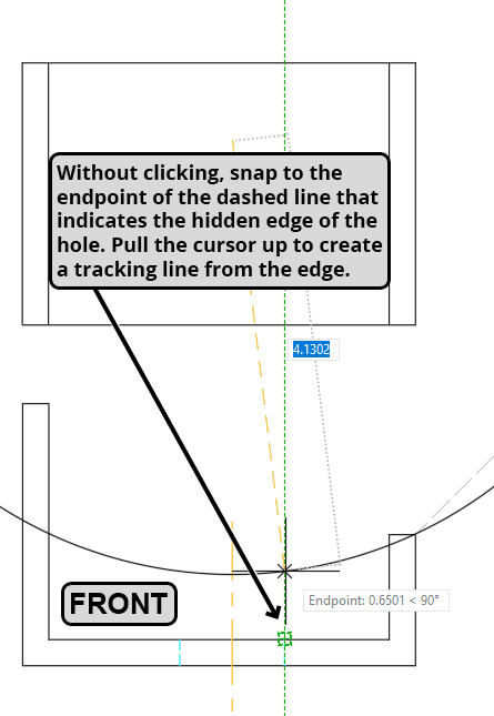 Object Snap Tracking: AutoCAD Tutorial