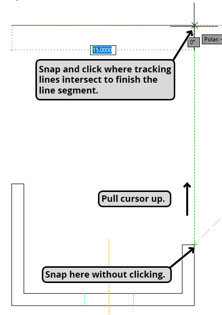 Object Snap Tracking: AutoCAD Tutorial