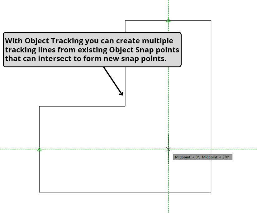 Object Snap Tracking: AutoCAD Tutorial