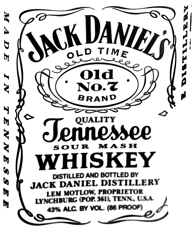 bottle text