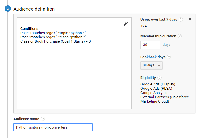 Python Audience Google Analytics