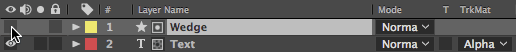 turn off matte layer visibility