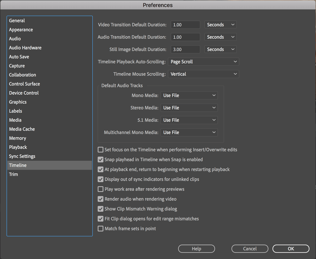 preview preferences