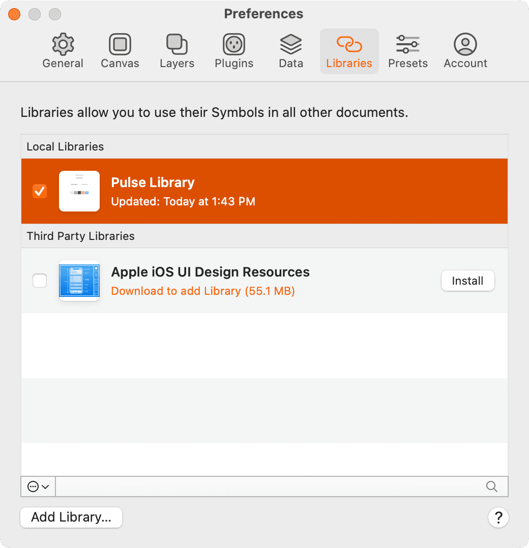 preview libraries