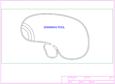 text model space swimming pool