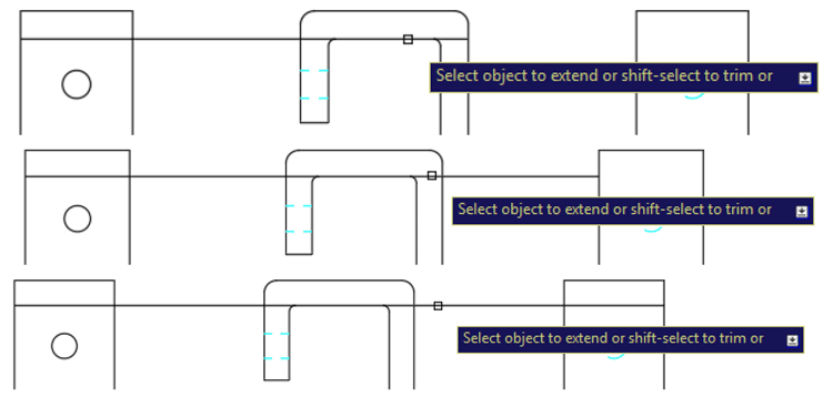 extend command view