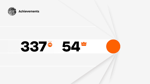 Screenshot from Strava Year In Sport animated infographic by Giant Ant