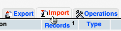 upload import