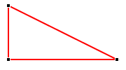 Excel shape with a corner point removed using CTRL+click in Edit Points mode