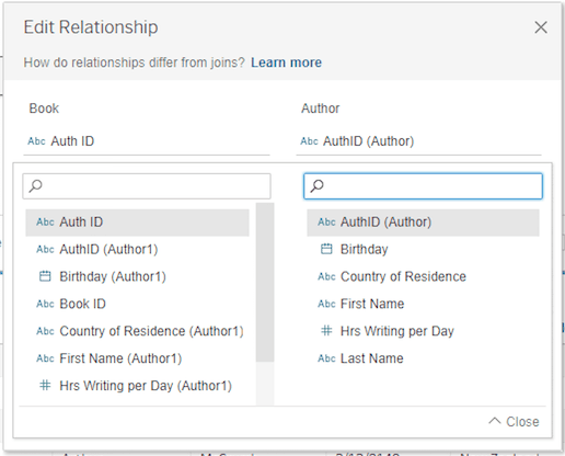 How to edit relationship