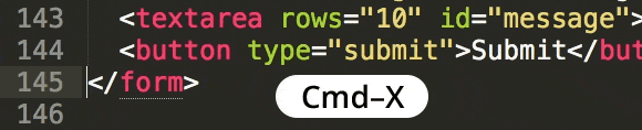 Quickly Cut a Line of Code in Sublime Text — Coding Tips