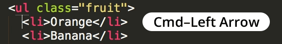 Ct jump beginning end of line