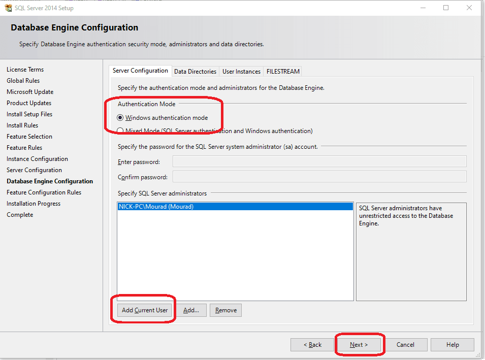 Sql server express install 4