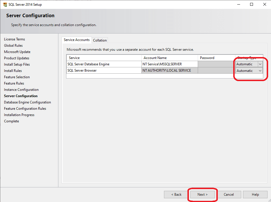 Sql server express install 5