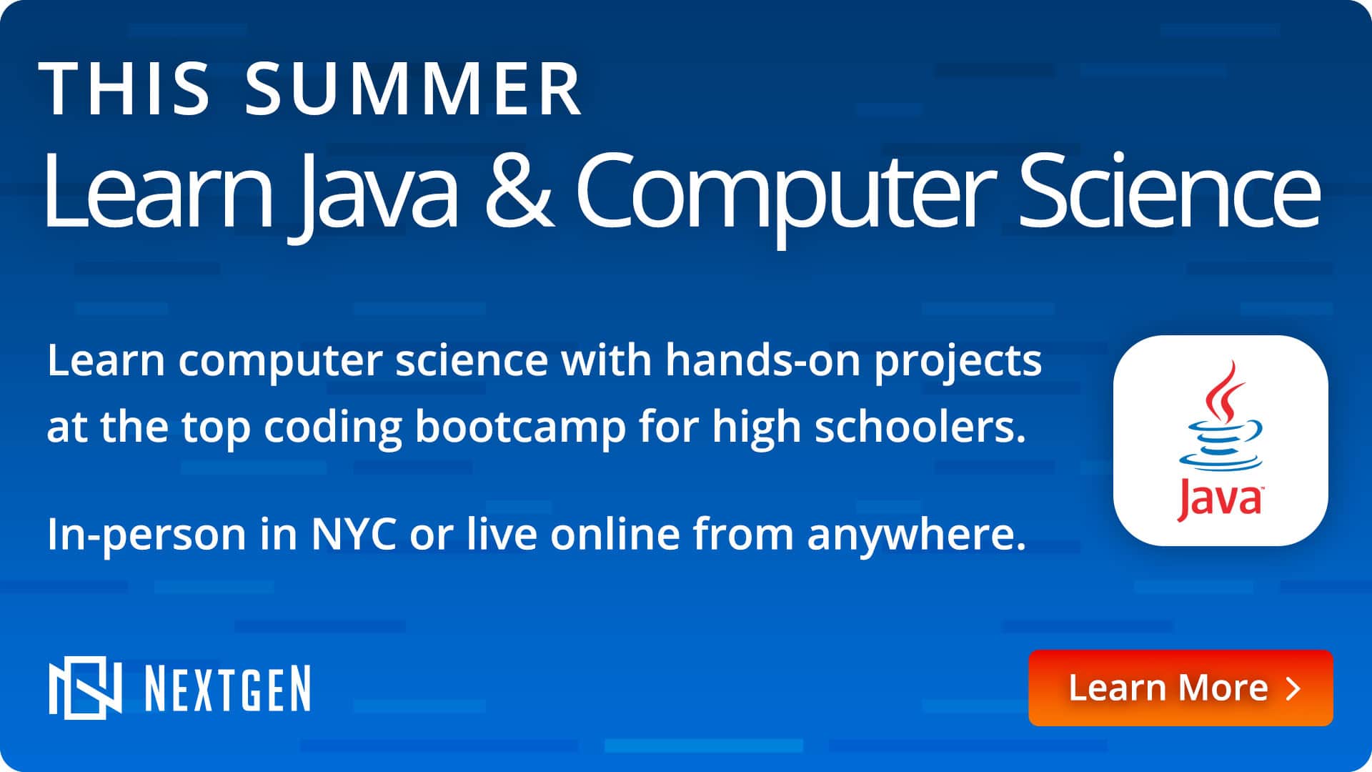 Java for High School Students: Classes, Summer Camps,