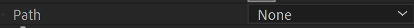 Path dropdown menu in Audio Spectrum effect controls