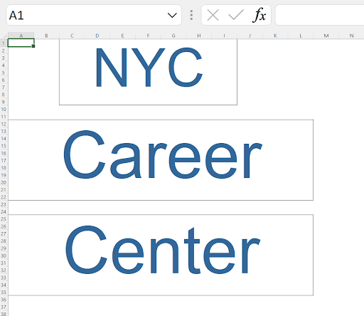 Excel spreadsheet zoomed to 39% showing all named ranges displayed with their labels
