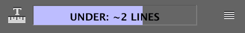 copyfit toolbar under