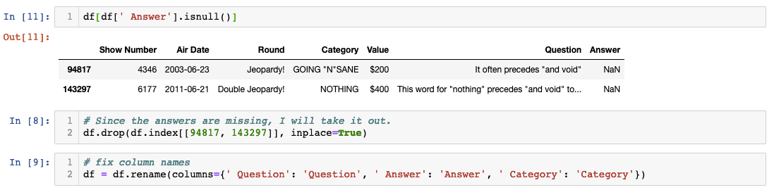 Masking Python Null Values