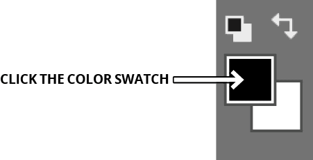 foreground color swatch