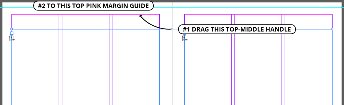 drag top to margin
