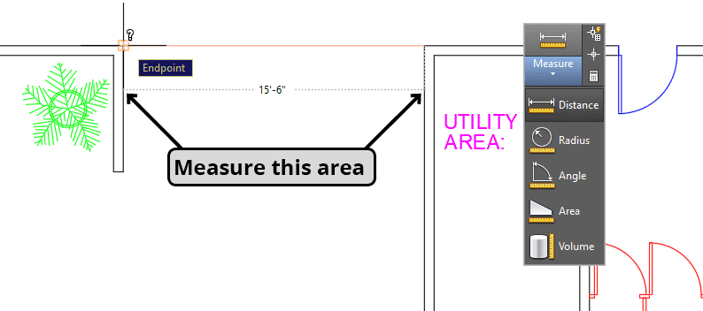 furniture showroom area to measure