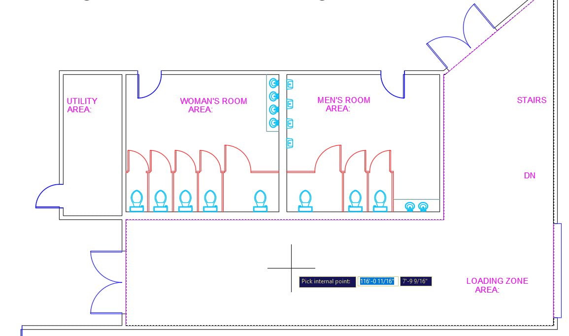 furniture showroom boundary pick point