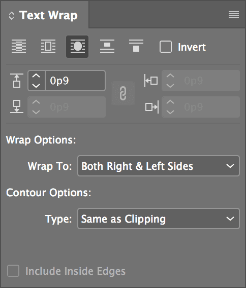 text wrap lightbulb