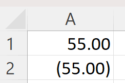 Excel number formatting demonstration - step 5