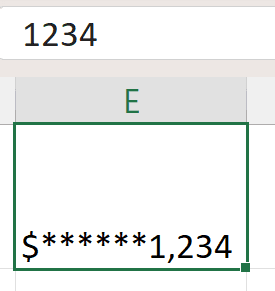 Excel number formatting demonstration - step 11