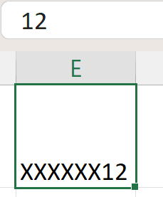 Excel number formatting demonstration - step 9